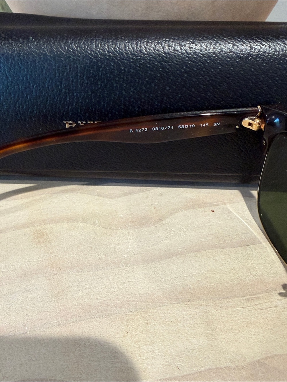 Burberry Tortoiseshell Frame Sunglasses with Dark Lenses - Picture 4 of 5